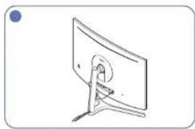 SAMSUNG C27FG73FQW - Tidying Up the Connected Cables (C\*FG73\* model only) - 8