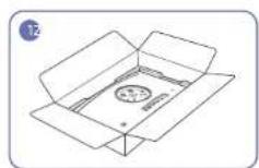 SAMSUNG C27FG73FQW - Assembling the Stand base (C\*FG70\* model only) - 1