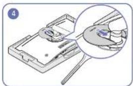 SAMSUNG C27FG73FQW - Attaching the Stand (C\*FG73\* model only) - 4