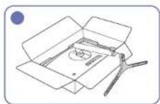 SAMSUNG C27FG73FQW - Assembling the Stand base (C\*FG73\* model only) - 9