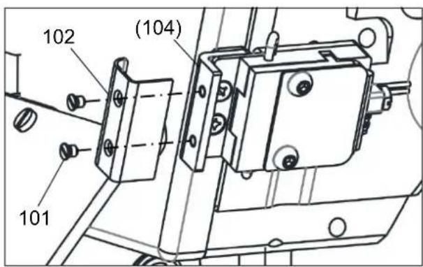 JUKI MP-J25-AD - 2-1. Installing the Abnormal stitch detector - 4