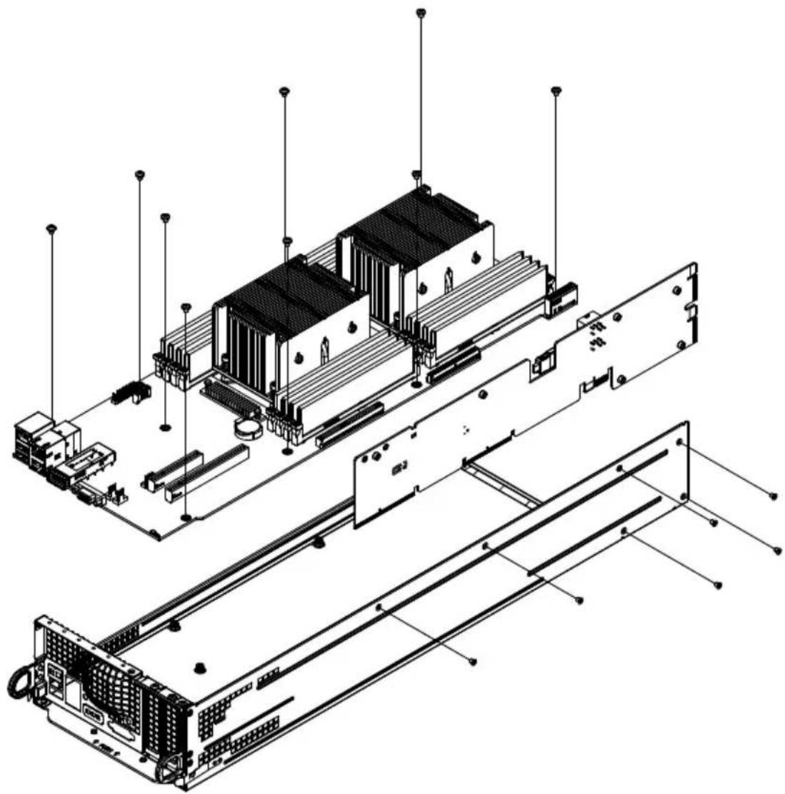 Supermicro SuperServer 2028TP-DC1TR - Installing the Serverboard (Figure 6-11 and 6-12) - 2