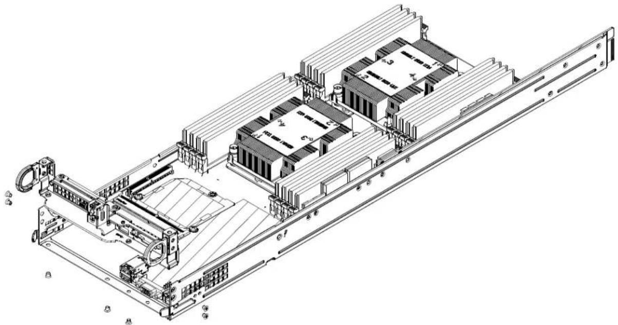 Supermicro SuperServer 6029TP-HC1R - Installing a SIOM Module into the Chassis - 1