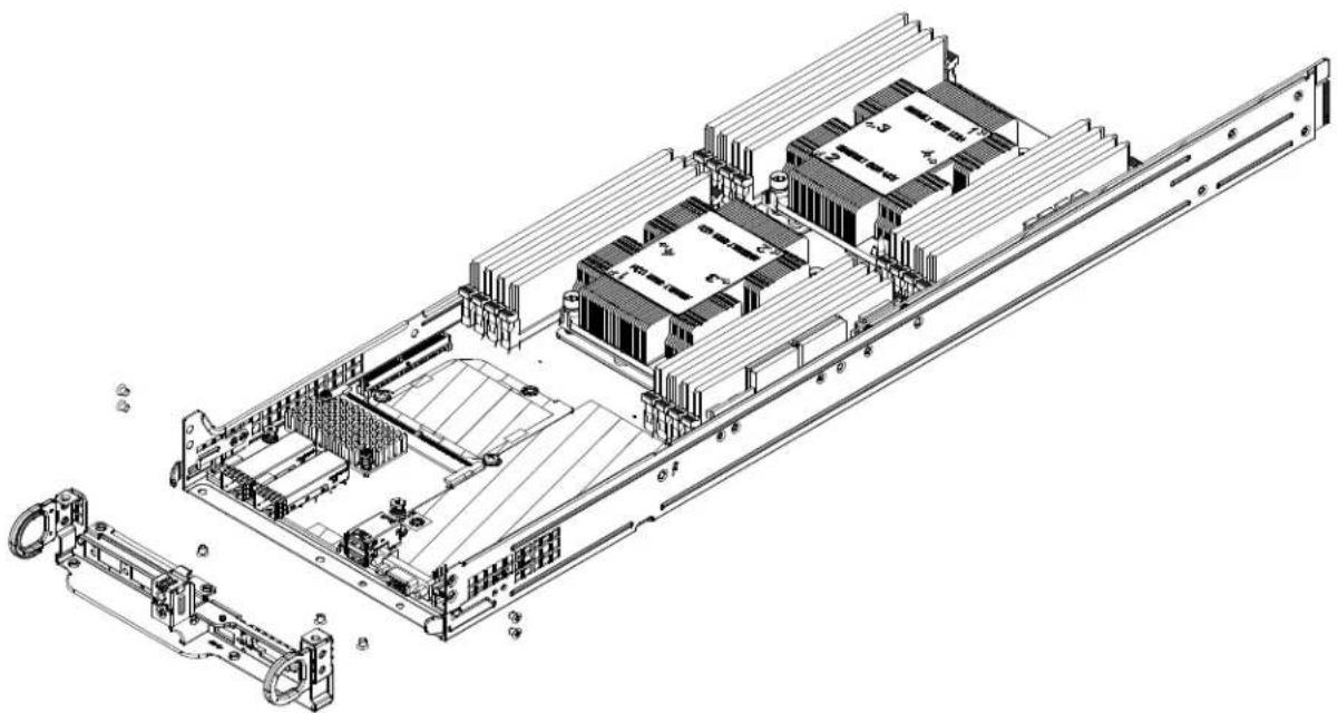 Supermicro SuperServer 6029TP-HC1R - Installing a SIOM Module into the Chassis - 5