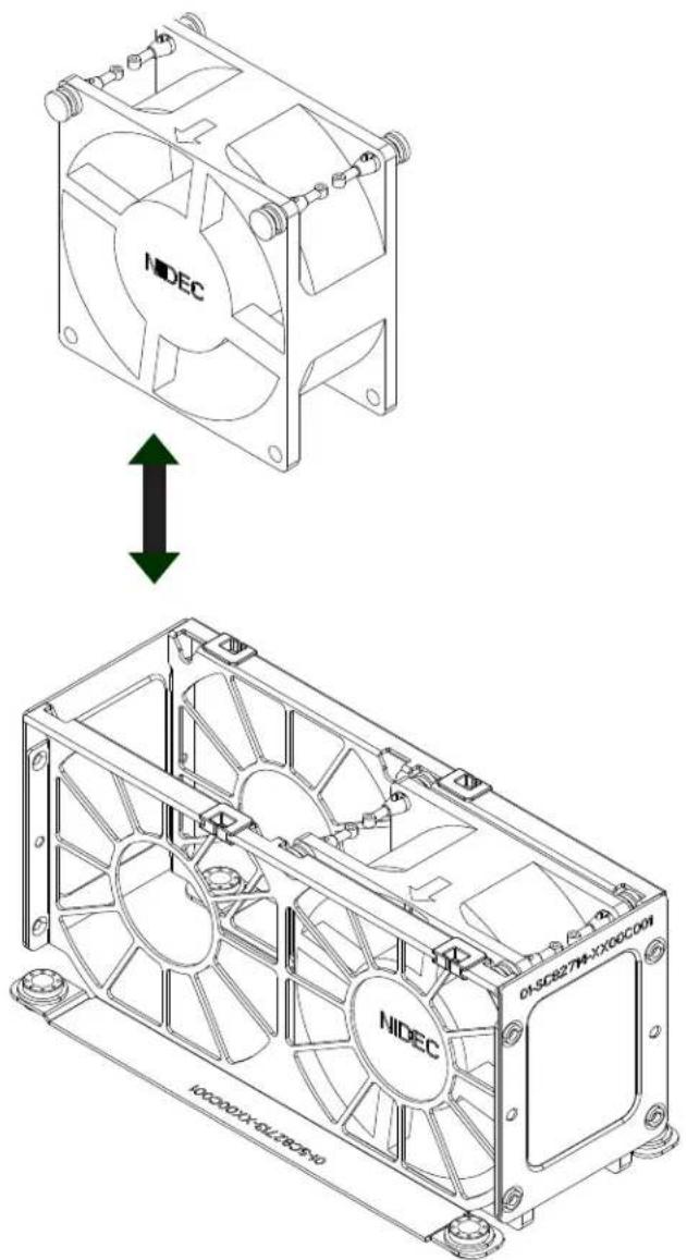 Supermicro SuperServer 6029TP-HC1R - Changing a System Fan - 1