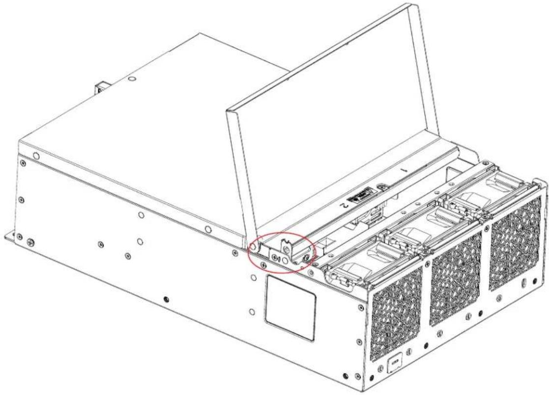 Supermicro SuperServer SYS-E403-12P-FN2T - Enabling the Top Cover Lock Function - 1