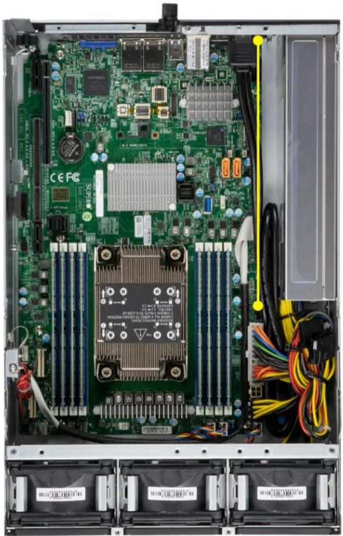 Supermicro SuperServer SYS-E403-12P-FN2T - Cable Routing Diagram - 1