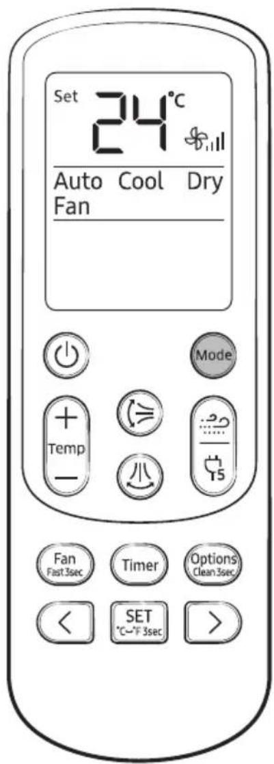 SAMSUNG AR18CY5APWKXNA - Remote Control Operation - 1