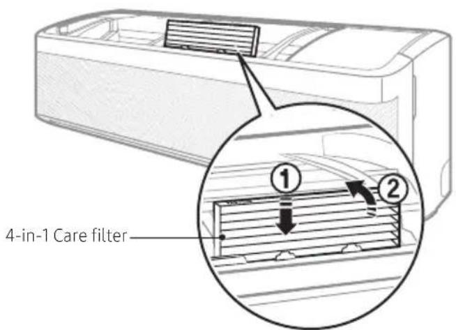 SAMSUNG AR18CY5APWKXNA - Replacing the 4-in-1 Care filter (For AR\*\*CY\*AP\*\*\* models) - 1