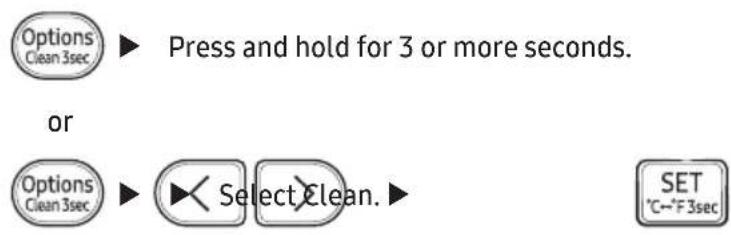 SAMSUNG AR18CY5APWKXNA - Canceling Auto clean - 1