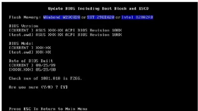 ASUS AP1700 - Updating the BIOS - 3
