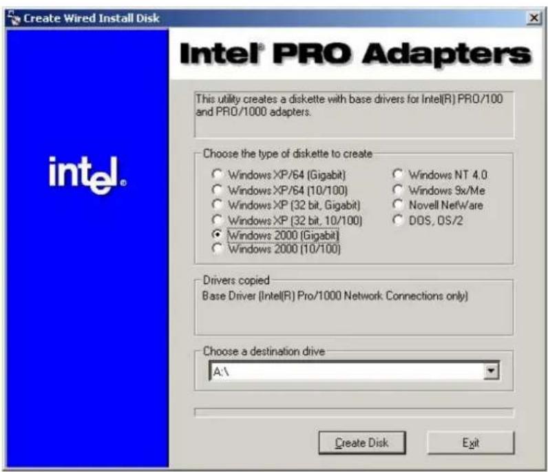 ASUS AP1700 - Preparing the Intel LAN Driver Disk - 3