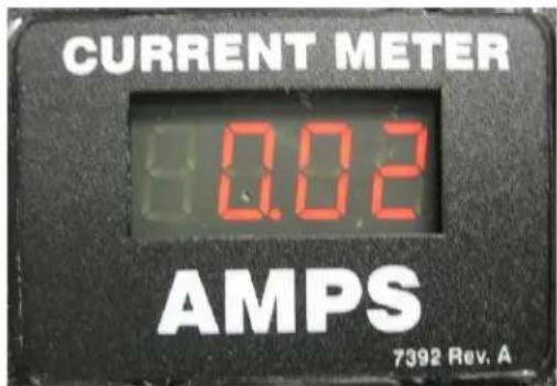 CURRENT METER 0.02 AMPS 7392 Rev. A
