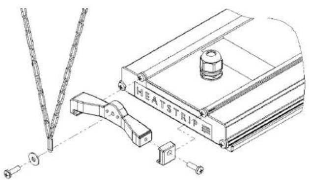 Heatstrip THH 3200AR - Standard mounting brackets - 1