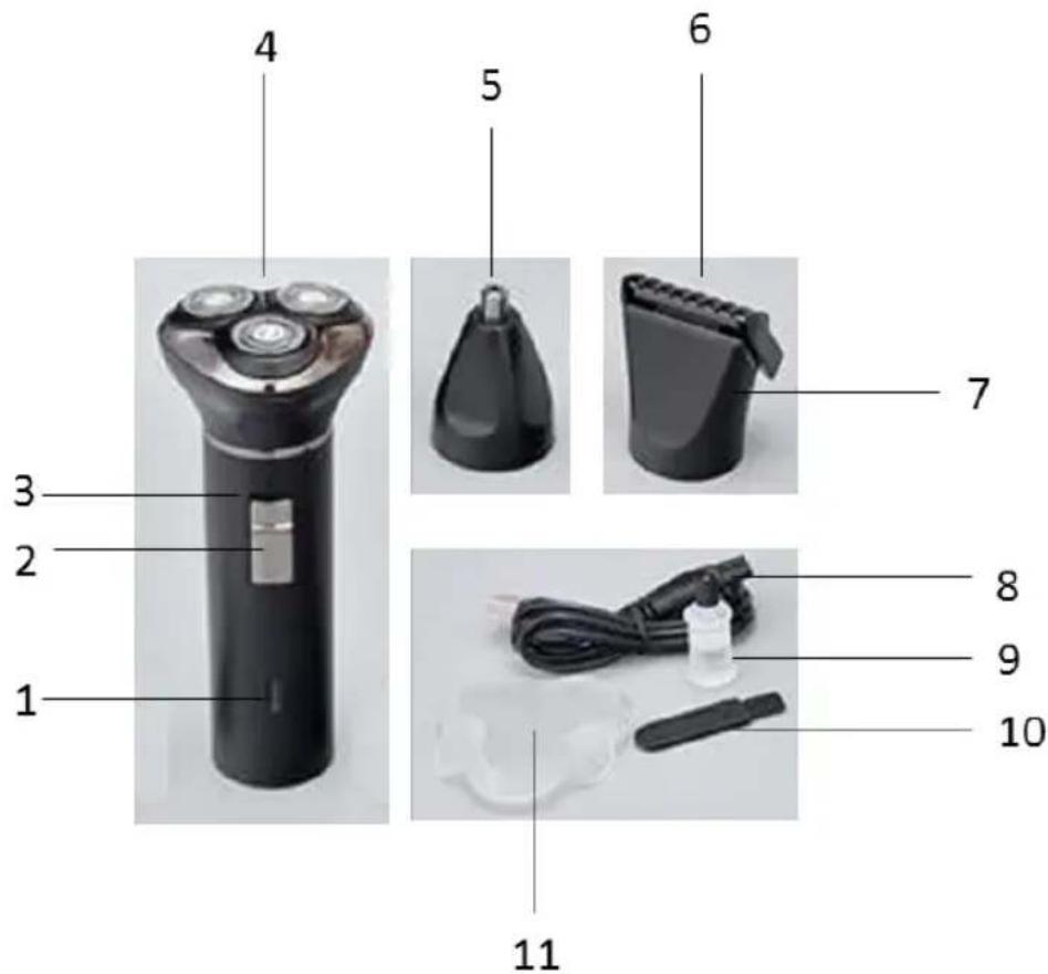 Izzy Shaving Set 8in1 SK-100 - SAVE THESE INSTRUCTIONS - 1