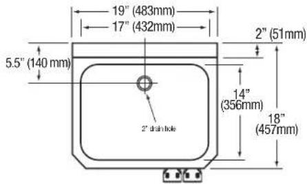 Sani-Lav 505L - HANDS-FREE WALL MOUNT SINK - 1