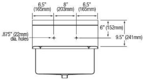 Sani-Lav 521FL - FLOOR MOUNT SINK - 6