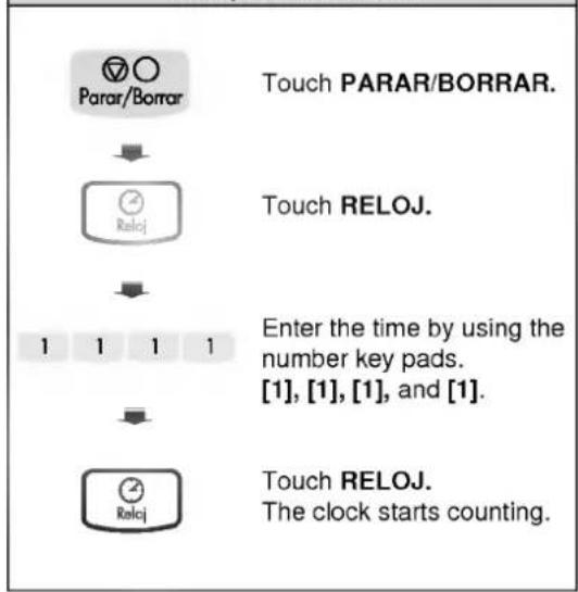 LG MS-0749V - SETTING CLOCK - 1