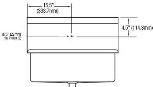 Sani-Lav 532FS - HANDS-FREE FLOOR MOUNT SCRUB SINK - 7