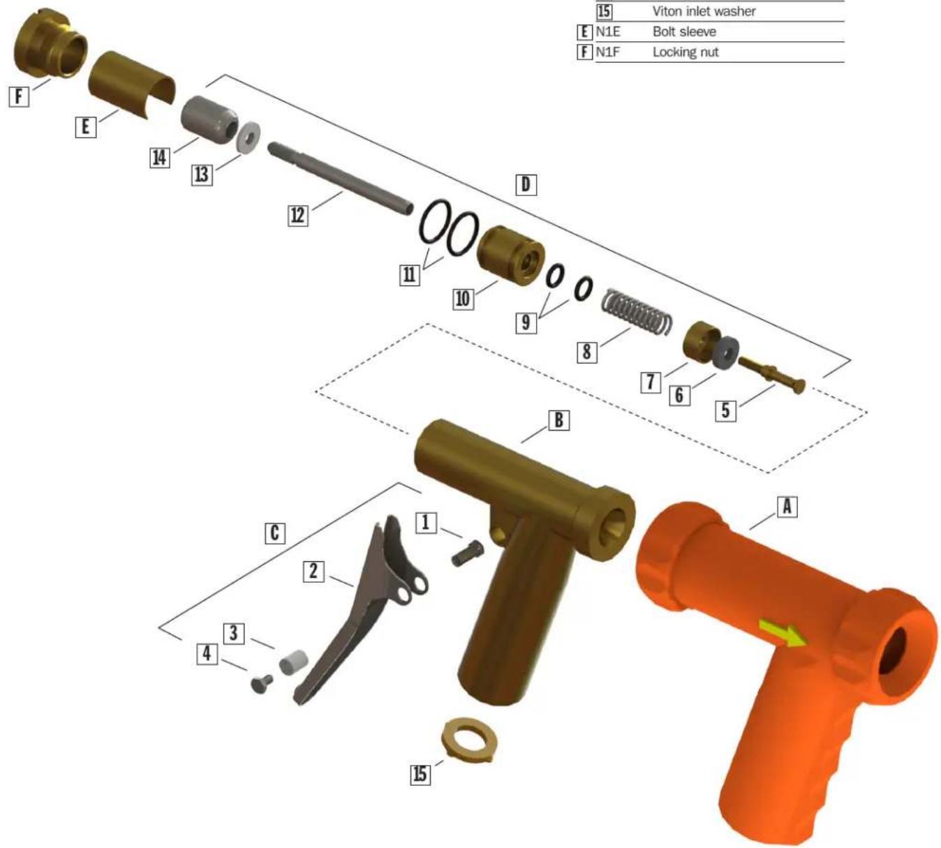 Sani-Lav N1SSW - N1 Replacement Parts - 1
