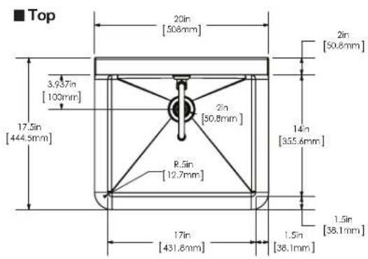Sani-Lav 725FK1 - HANDS-FREE FLOOR MOUNT SINK - 1
