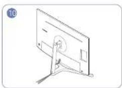 SAMSUNG U28H750UQI - Tidying Up the Connected Cables (U32H750UM\* / U32H850UM\*) - 10