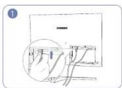 SAMSUNG U28H750UQI - Tidying Up the Connected Cables (U28H750UQ\*) - 1