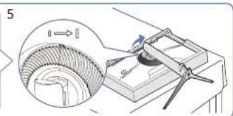 SAMSUNG S32AG322NI - Attaching the Stand - 6