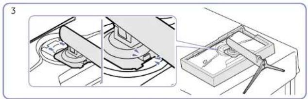 SAMSUNG S32AG322NI - Attaching the Stand - 4