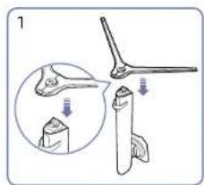 SAMSUNG S32AG322NI - Attaching the Stand - 2