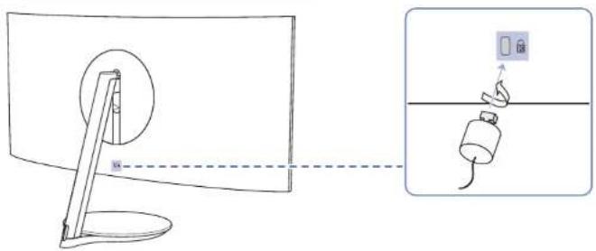 SAMSUNG C32H711QEI - Anti-theft Lock - 1