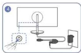 SAMSUNG C32H711QEI - Connecting the Power - 4