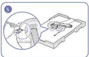 SAMSUNG C32H711QEI - Removing the Stand - 5