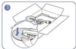 SAMSUNG C32H711QEI - Attaching the Stand - 3