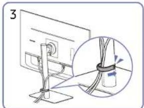 SAMSUNG S24A400UJI - Tidying Up the Connected Cables - 3