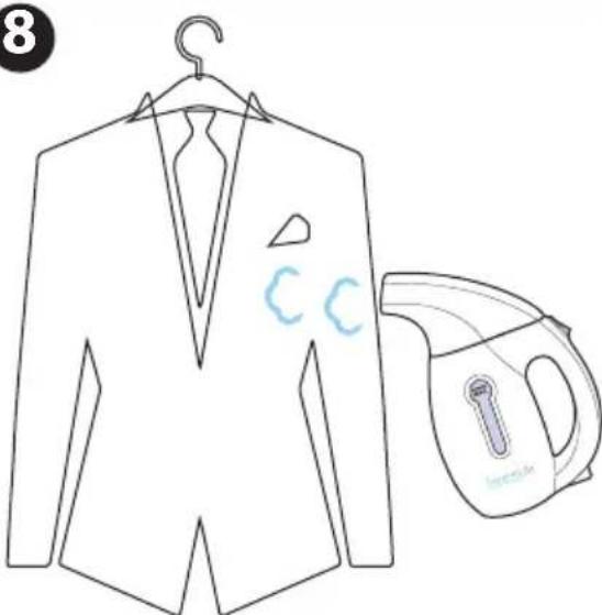 SereneLife PSTMH17 - If you wish to continue your ironing: - 8