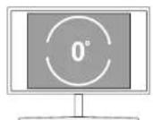 SAMSUNG U32H850UMI - Rotating the monitor (U32H750UM\* / U32H850UM\*) - 1
