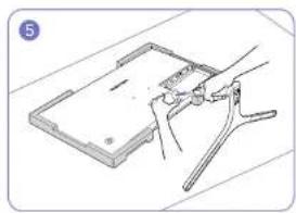 SAMSUNG U32H850UMI - Attaching the Stand (U28H750UQ\*) - 5