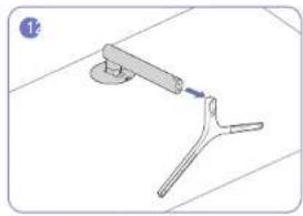 SAMSUNG U32H850UMI - Attaching the Stand (U32H750UM\* / U32H850UM\*) - 1