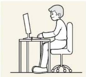 SAMSUNG U32H850UMI - Correct posture to use the product - 1