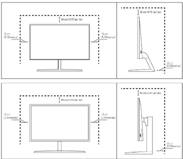 SAMSUNG U32H850UMI - Securing the Installation Space - 1