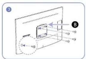 SAMSUNG U32H850UMI - Installing a Wall-mount Kit or Desktop Stand (U32H750UM\* / U32H850UM\*) - 3