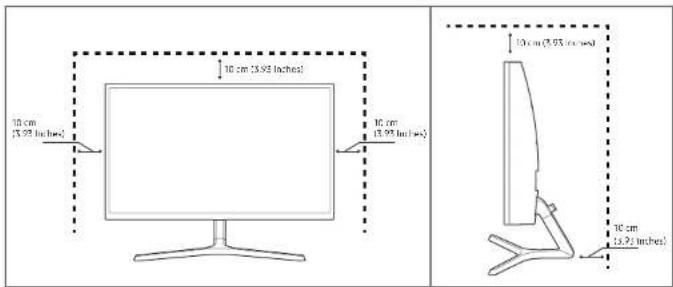 SAMSUNG C32JG50FQI - Securing the Installation Space - 1