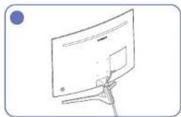 SAMSUNG C32JG50FQI - Attaching the Stand (C32JG50FQ\* / C32JG51FD\* / C32JG53FD\*) - 4