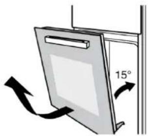 Infiniton HV-6FBV3F - Remove the Oven Door - 2