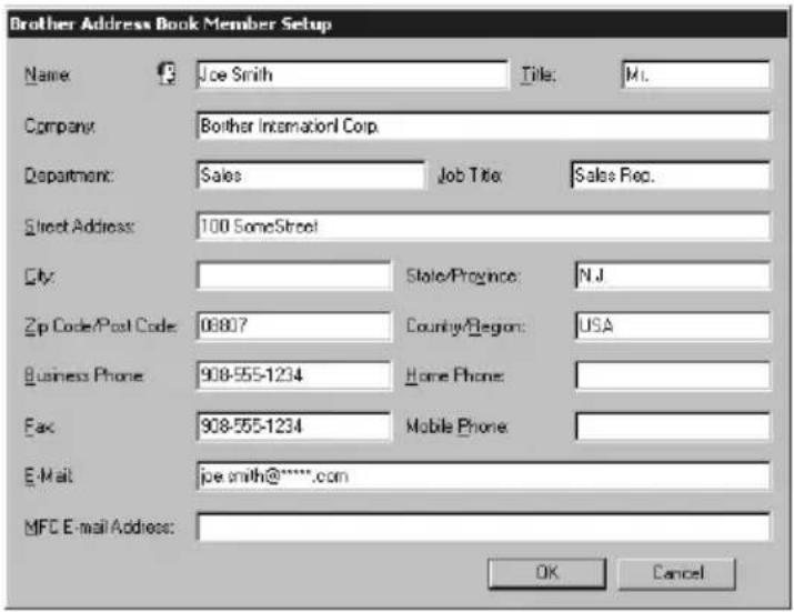 BROTHER FAX-2850 - Setting Up a Member in the Address Book - 1
