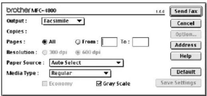 BROTHER FAX-2850 - Sending a Fax from your Macintosh Application - 2