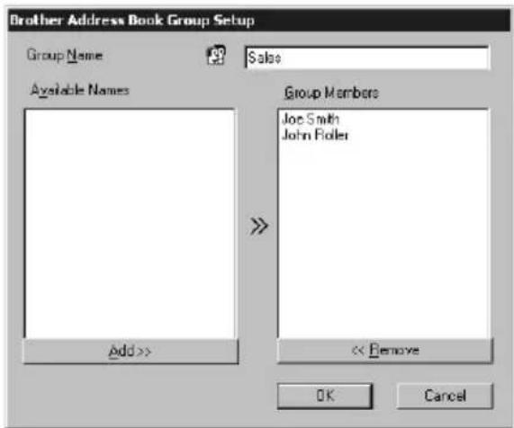 BROTHER FAX-2850 - Setting Up a Group for Broadcasting - 1
