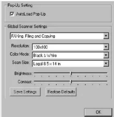 BROTHER FAX-2850 - Scanner Settings for Scan and Copy Buttons - 1