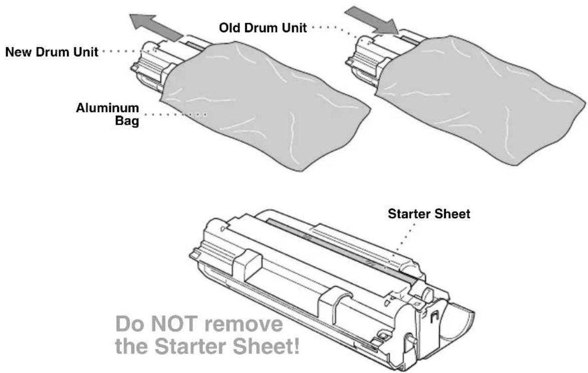 BROTHER FAX-2850 - Replacing the Drum Unit - 8